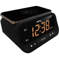 Часы настольные Technoline WT477 Wireless Mobile Charging Black (WT477)