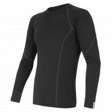 Мужская термофутболка с длинным рукавом Sensor Merino Active LS black 11109033, SM11MA-black-XL