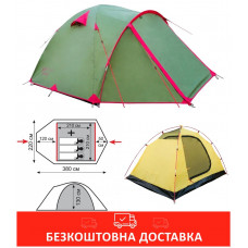 Палатка Tramp Lite Camp 3 Олива (TLT-007.06-olive)
