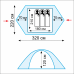 Палатка Tramp Scout 3 v2 (TRT-056) универсальная трехместная