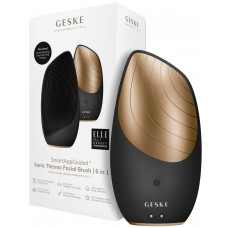 Электронная звуковая термо щетка для лица Geske Sonic Thermo Facial Brush 6в1 (Gray) HB0075