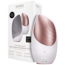 Электронная звуковая термо щетка для лица Geske Sonic Thermo Facial Brush 6в1 (Starlight) HB0077