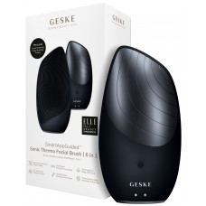 Электронная звуковая термо щетка для лица Geske Sonic Thermo Facial Brush 6в1 (Black) HB0080