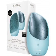 Электронная звуковая термо щетка для лица Geske Sonic Thermo Facial Brush 6в1 (Turquoise) HB0081