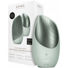 Электронная звуковая термо щетка для лица Geske Sonic Thermo Facial Brush 6в1 (Green) HB0085