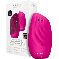 Звуковая очищающая термощетка для лица Geske Sonic Thermo Facial Brush&Face-Lifter 8в1 (Magenta) HB0087