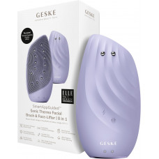 Звуковая очищающая термощетка для лица Geske Sonic Thermo Facial Brush&Face-Lifter 8в1 (Purple) HB0090