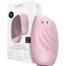 Звуковая очищающая термощетка для лица Geske Sonic Thermo Facial Brush&Face-Lifter 8в1 (Pink) HB0093