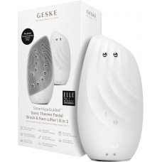 Звуковая очищающая термощетка для лица Geske Sonic Thermo Facial Brush&Face-Lifter 8в1 (White) HB0095