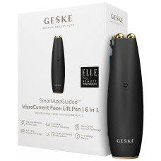 Микротоковый стимулятор для подтяжки кожи лица и шеи Geske MicroCurrent Face-Lift Pen 6в1 (Gray) HB0119