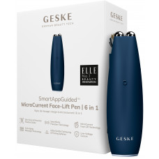 Микротоковый стимулятор для подтяжки кожи лица и шеи Geske MicroCurrent Face-Lift Pen 6в1 (Midnight) HB0122