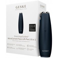 Микротоковый стимулятор для подтяжки кожи лица и шеи Geske MicroCurrent Face-Lift Pen 6в1 (Black) HB0124