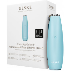 Микротоковый стимулятор для подтяжки кожи лица и шеи Geske MicroCurrent Face-Lift Pen 6в1 (Turquoise) HB0125