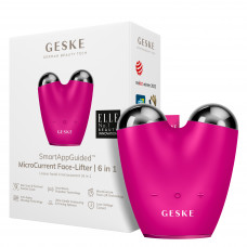 Микротоковый стимулятор для подтяжки кожи лица и шеи Geske MicroCurrent Face-Lifter 6в1 (Magenta) HB0131