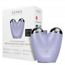 Микротоковый стимулятор для подтяжки кожи лица и шеи Geske MicroCurrent Face-Lifter 6в1 (Purple) HB0134