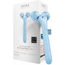 Электронный звуковой ролик для лица и тела Geske Sonic Facial Roller 4в1 (Aquamarine) HB0182