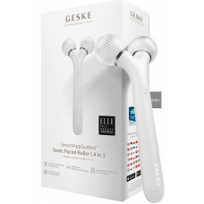 Электронный звуковой ролик для лица и тела Geske Sonic Facial Roller 4в1 (White) HB0183