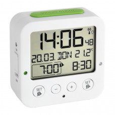 Настольные цифровые часы с будильником TFA Bingo White 60252802