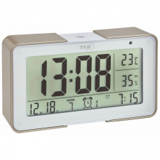 Настольные цифровые часы с будильником TFA Melody White 60254053