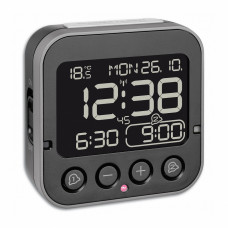 Настольные цифровые часы с будильником TFA Bingo 2.0 Black 60255201