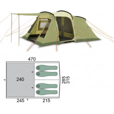 Палатка четырехместная Pinguin Interval 4, Green (PNG 143.4.Green)