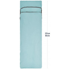 Вкладыш в спальник Sea To Summit Comfort Blend, Rectangular with Pillow Sleeve (Aqua Sea/Beluga) (STS ASL032071-250201)