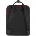 Рюкзак городской Fjallraven Kanken Re-Wool Red-Black, Оригинальный рюкзак Kanken 16 л, Фьялравен Канкен