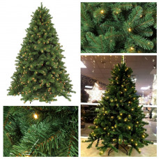 Ель искусственная зеленая 1.85 м Triumph Tree Scandia Led 208 ламп (8712799340947), Новогодняя елка 185 см Триумф Скандия