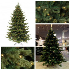 Ель искусственная зеленая 1.85 м Triumph Tree Sherwood de Luxe Led 200 ламп (8712799343979), Новогодняя елка 185 см