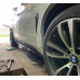 Лезвия (листва, накладки) под пороги BMW X5 F15 (АБС-пластик ПОД ПОКРАСКУ)