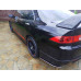 Лезвия (листва, накладки, полоски) под пороги Honda Accord 7 Type S черный АБС-пластик ПОД ПОКРАСКУ