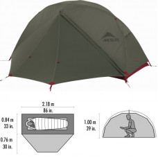 Легкая однометная палатка MSR Elixir 1 (Green) (10330)
