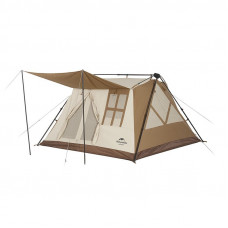 Кемпинговая палатка-шатер с навесом Naturehike CNH22ZP029 (Brown) (6975641887829)