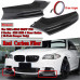 Боковые накладки (клыки, элероны) на М бампер BMW 5 F10/F11 стиль M5 Carbon карбоновые (51011102)