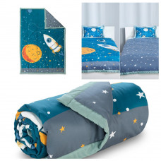 Одеяло детское двустороннее для мальчиков 140х200 Dormeo Лан Космос, Ковдра дитяча Дормео Лан Космос