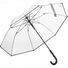 Зонт-трость полуавтомат Fare 7112 прозрачный/черный (7112-black)