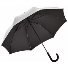 Зонт-трость полуавтомат Fare 7119 серебрянный/черный (7119-silver black)
