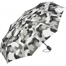 Складной мини-зонт автомат Fare 5468 серый камуфляж