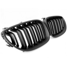 Решетки радиатора (ноздри) двухреберные BMW 5 E60/E61 черный мат М стиль (56061002)