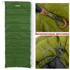 Спальный мешок-одеяло Pinguin Lite Blanket CCS 190 (2020) Khaki Right Zip (PNG 229448)