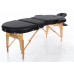 Массажный стол Restpro VIP Oval 3 Черный (3-x секционный, деревянный, переносной)
