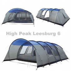 Палатка High Peak Leesburg 6 Grey/Blue (11886) кемпинговая шестиместная