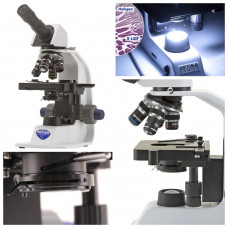 Микроскоп профессиональный для учебных лабораторий Optika B-155 40x-1000x Mono