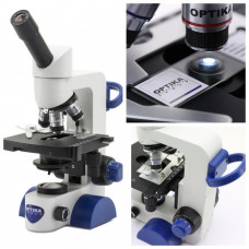 Микроскоп профессиональный для студентов и лаборантов высших учебных заведений Optika B-65 40x-1000x Mono