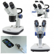 Микроскоп профессиональный для применения в учебных и любительских целях Optika SFX-51 20x-40x Bino Stereo
