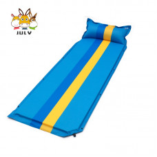 Cамонадувний килимок з подушкою Three Donkeys TD-301 (жовто-блакитний, 192х65х3 см)