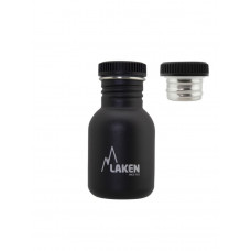 Пляшка для води LAKEN Basic Steel Bottle 0,35L - P/S Cap Black (BSA35NE)