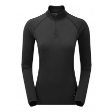 Кофта MONTANE Female Dart Thermo Zip Neck Black S/10/36 (FDTZNBLAB12)