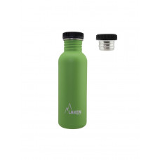 Пляшка для води LAKEN Basic Steel Bottle 0,75L - P/S Cap Green (BSA75VE)