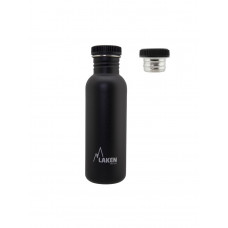 Пляшка для води LAKEN Basic Steel Bottle 0,75L - P/S Cap Black (BSA75NE)